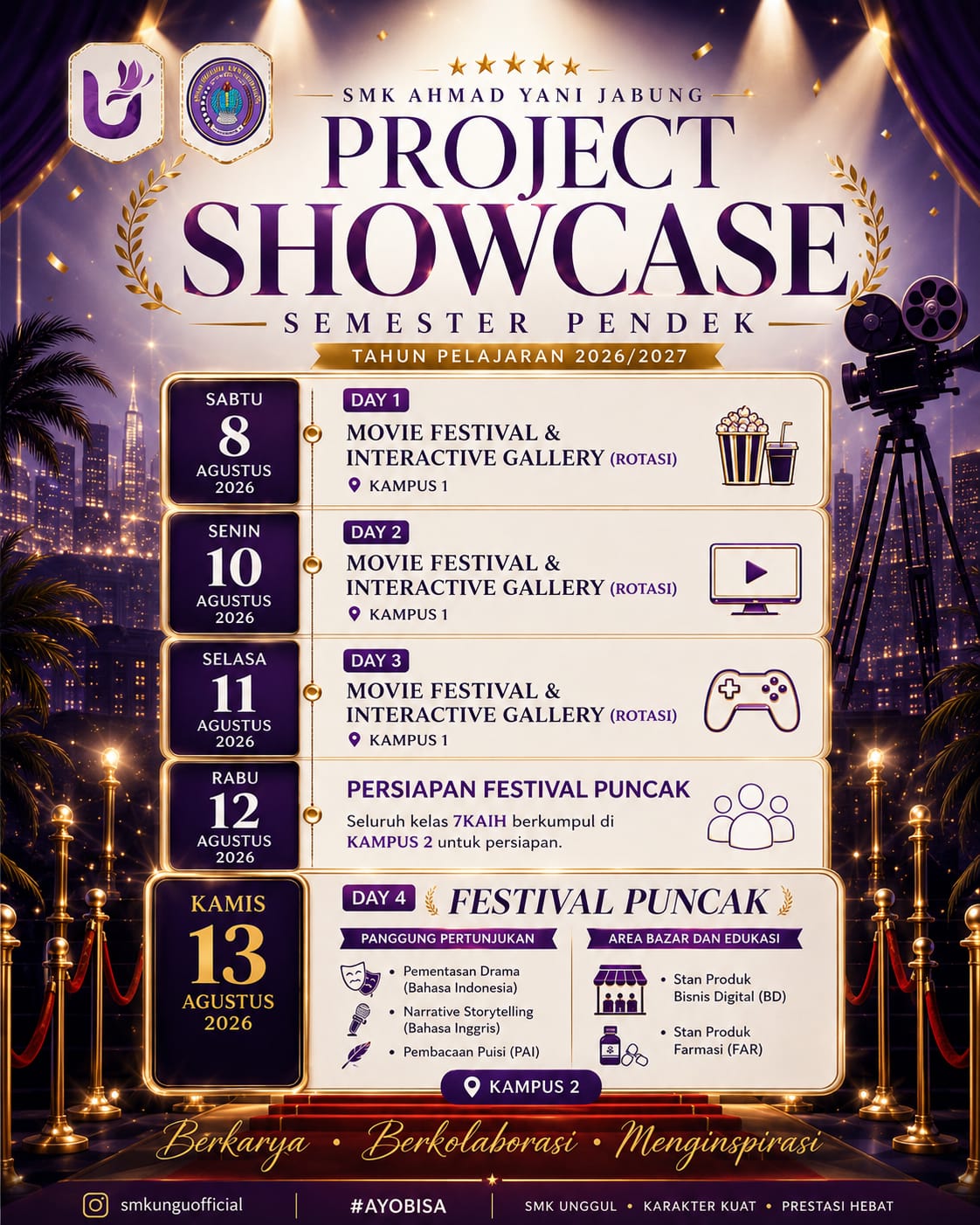 Project Showcase 7KAIH SMK Ahmad Yani Jabung: Dari Proses Belajar Menuju Panggung Karya
